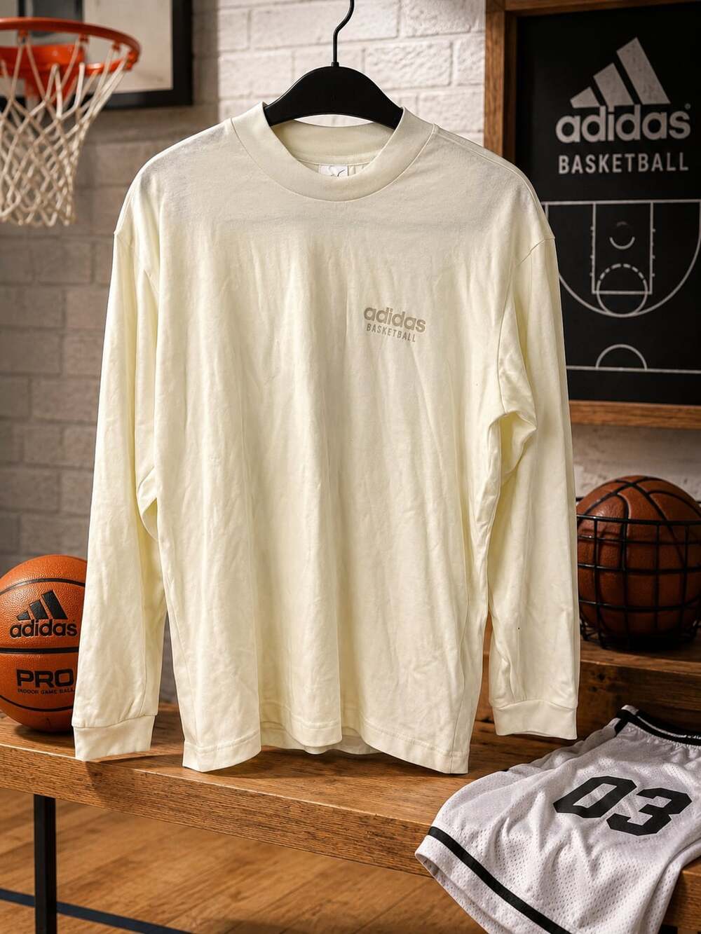 NWT adidas Women's Select Basketball Mock Neck Long Sleeve T-shirt Sz S $40